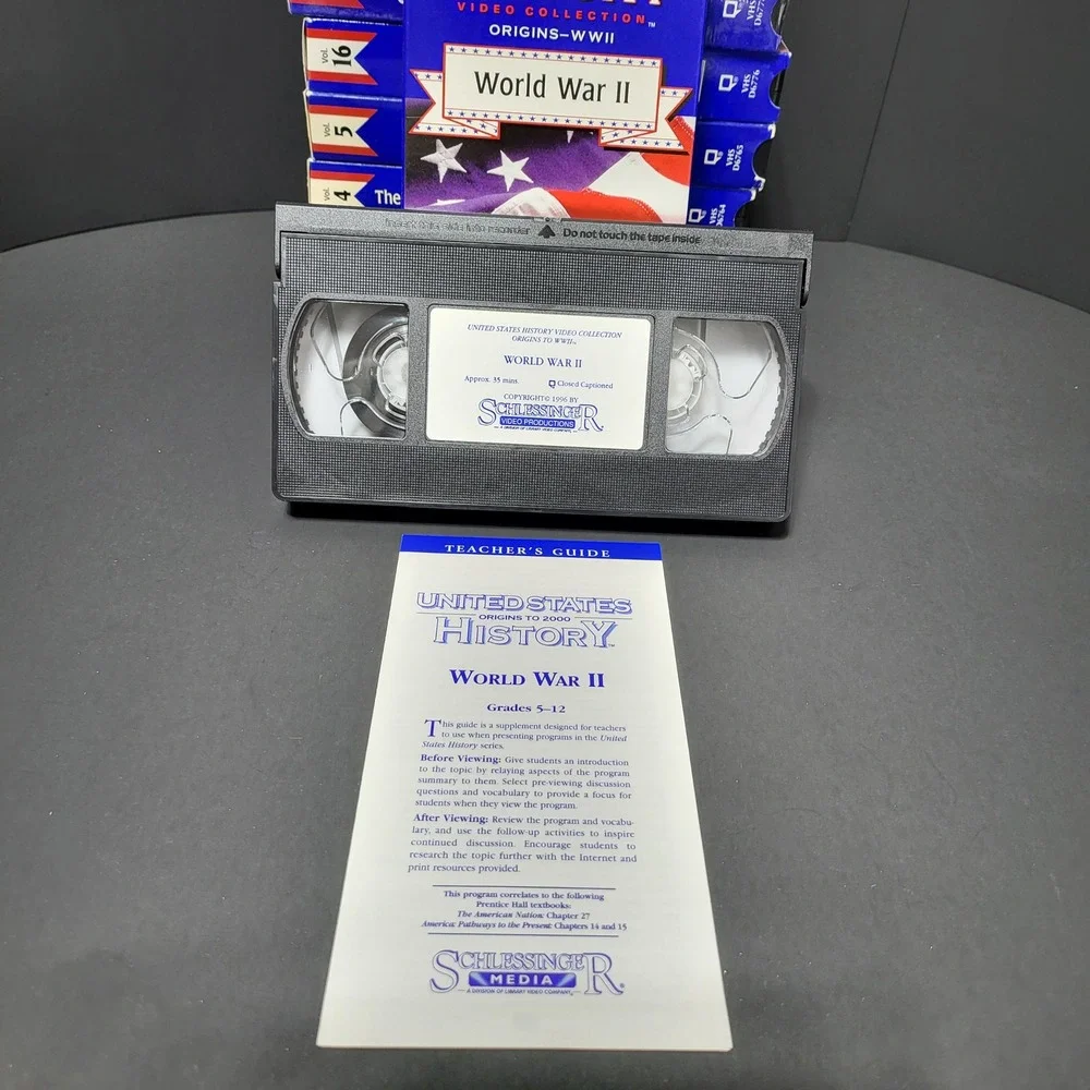 United States History Video Collection Origins to 2000‎ VHS  Schlessinger Media